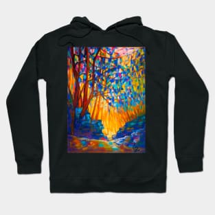 Pastel painting - nature mosaic Hoodie